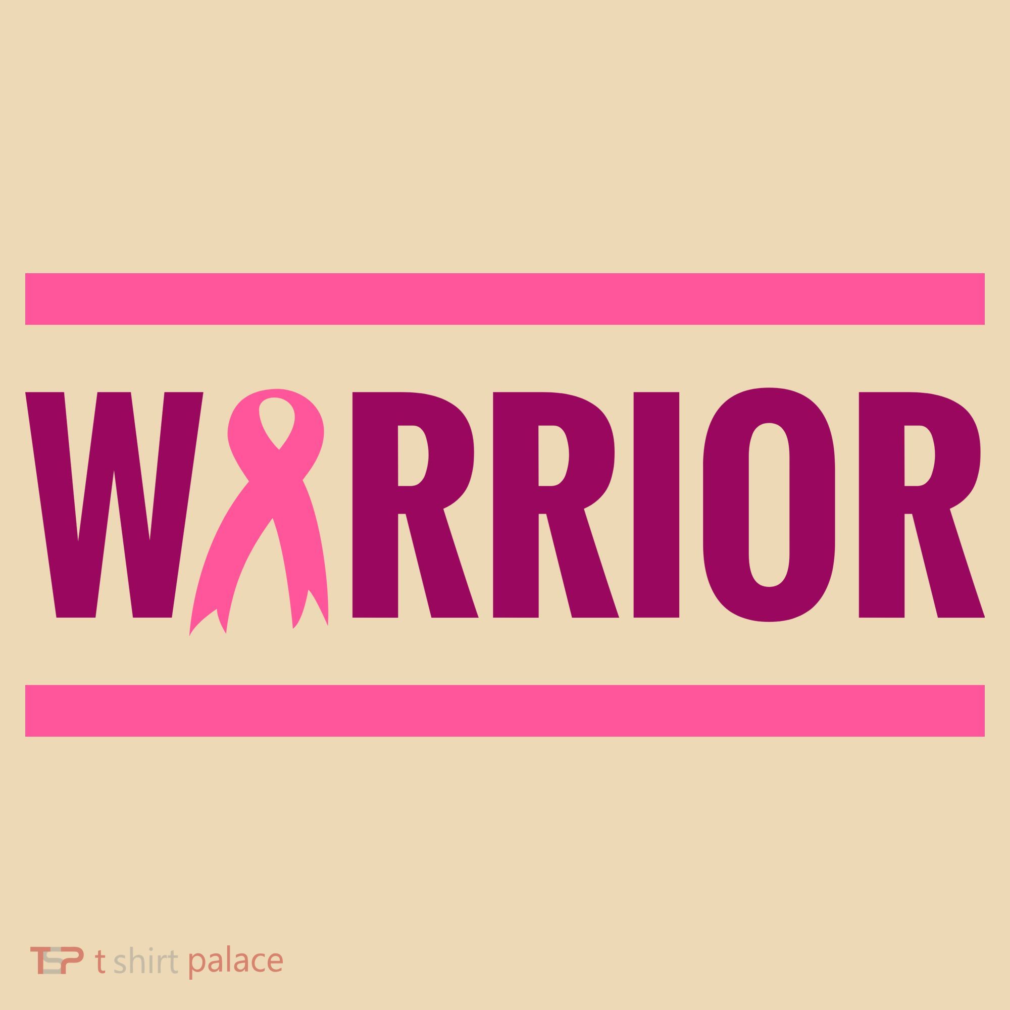 Warrior Breast Cancer Ribbon Tote Bag
