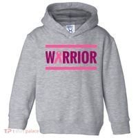 Warrior Breast Cancer Ribbon Toddler Hoodie thumb 0