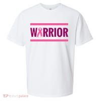 Warrior Breast Cancer Ribbon Sueded Cloud Jersey T-Shirt thumb 0