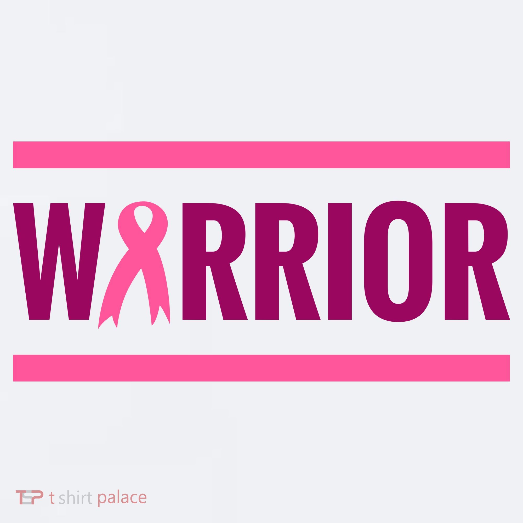 Warrior Breast Cancer Ribbon Sueded Cloud Jersey T-Shirt