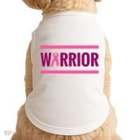Warrior Breast Cancer Ribbon Doggie Tank thumb 0