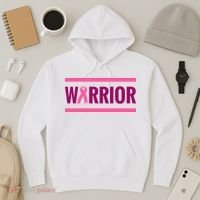 Warrior Breast Cancer Ribbon Hoodie thumb 3
