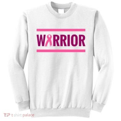 Warrior Breast Cancer Ribbon Sweatshirt