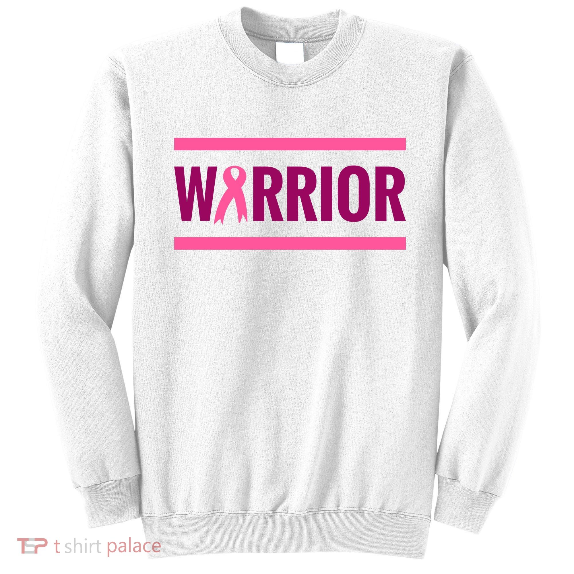 Warrior Breast Cancer Ribbon Sweatshirt