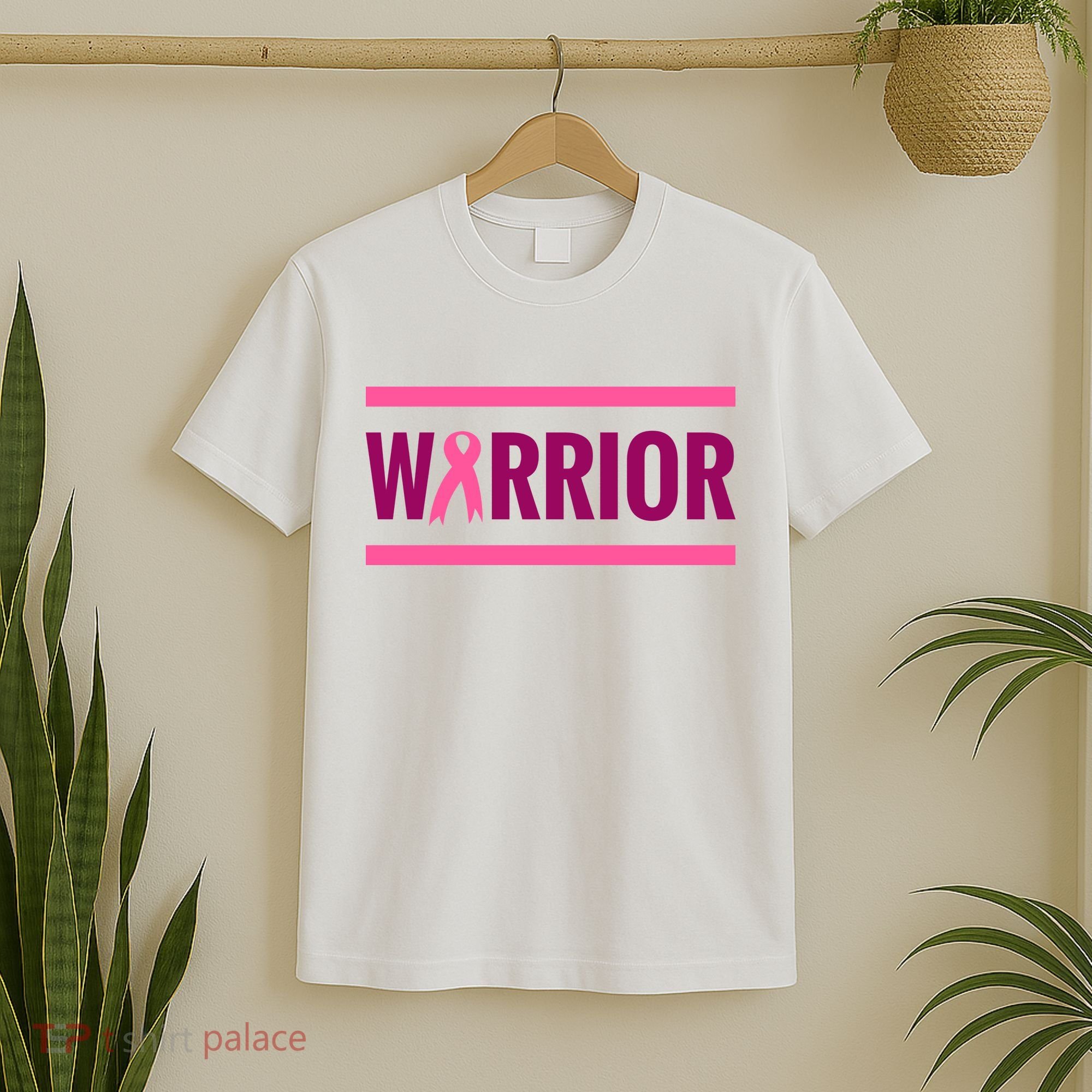 Warrior Breast Cancer Ribbon T-Shirt