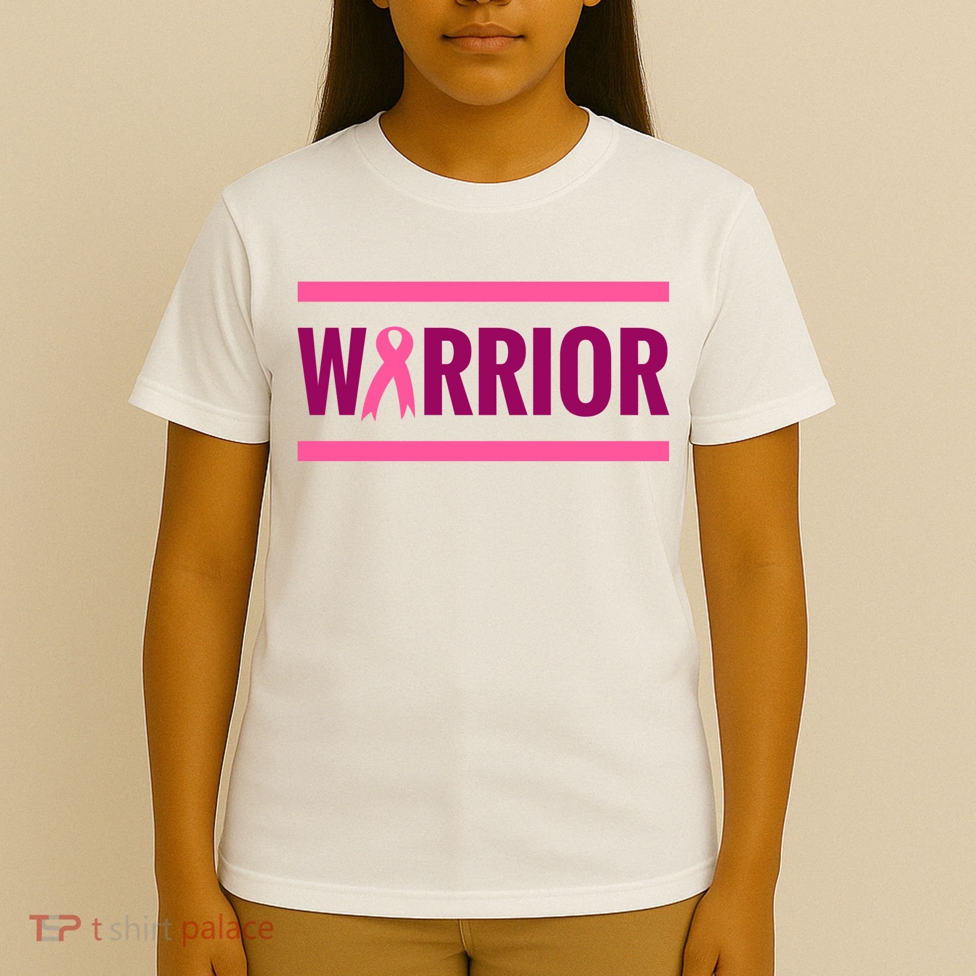 Warrior Breast Cancer Ribbon T-Shirt