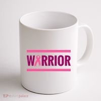 Warrior Breast Cancer Ribbon Coffee Mug thumb 1