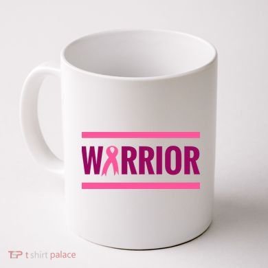 Warrior Breast Cancer Ribbon Coffee Mug