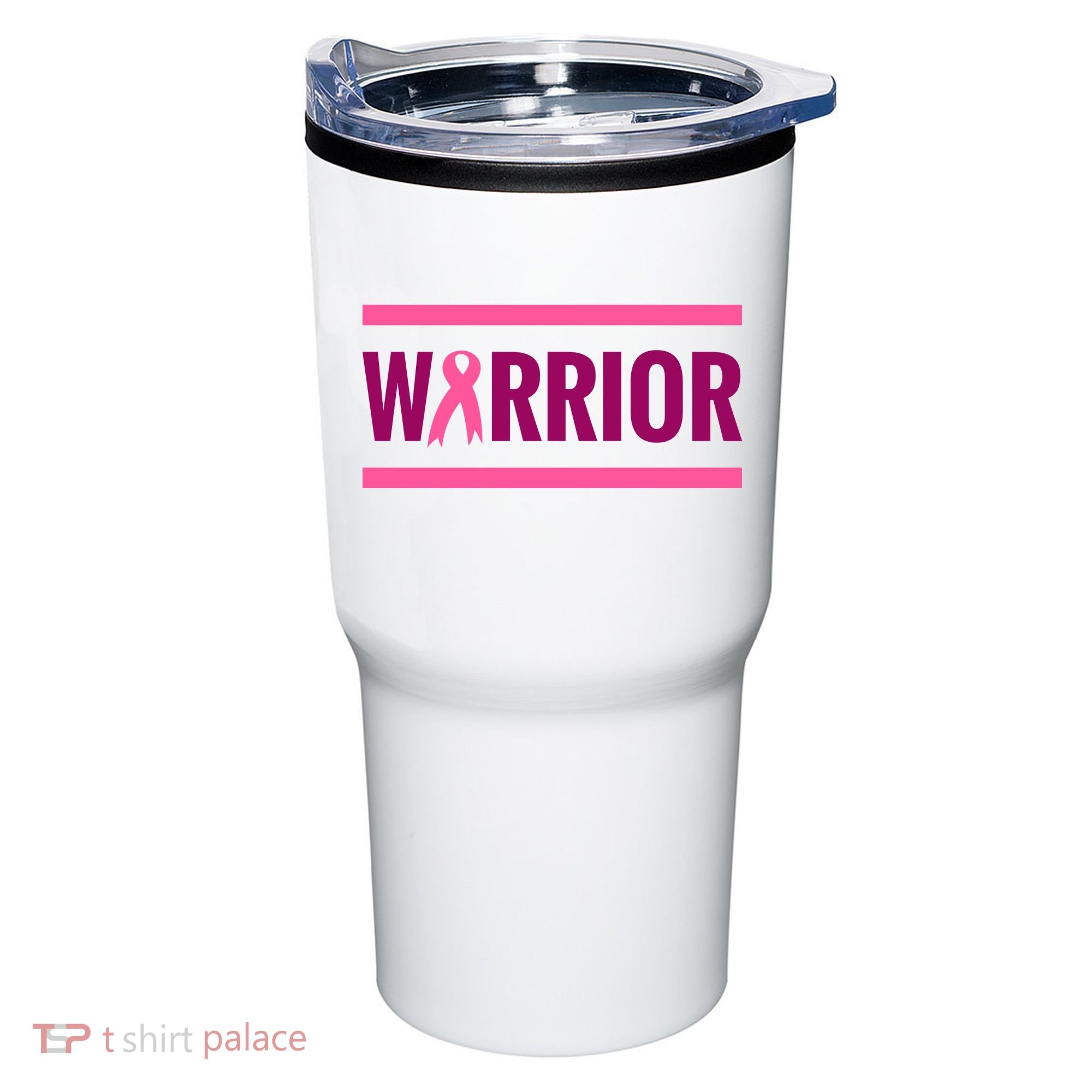 Warrior Breast Cancer Ribbon Tumbler
