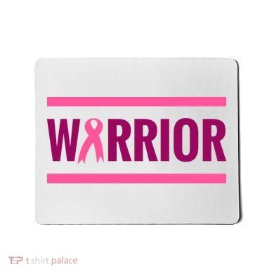 Warrior Breast Cancer Ribbon Mousepad