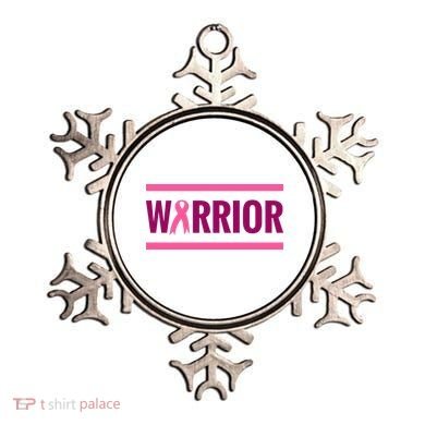 Warrior Breast Cancer Ribbon Ornament