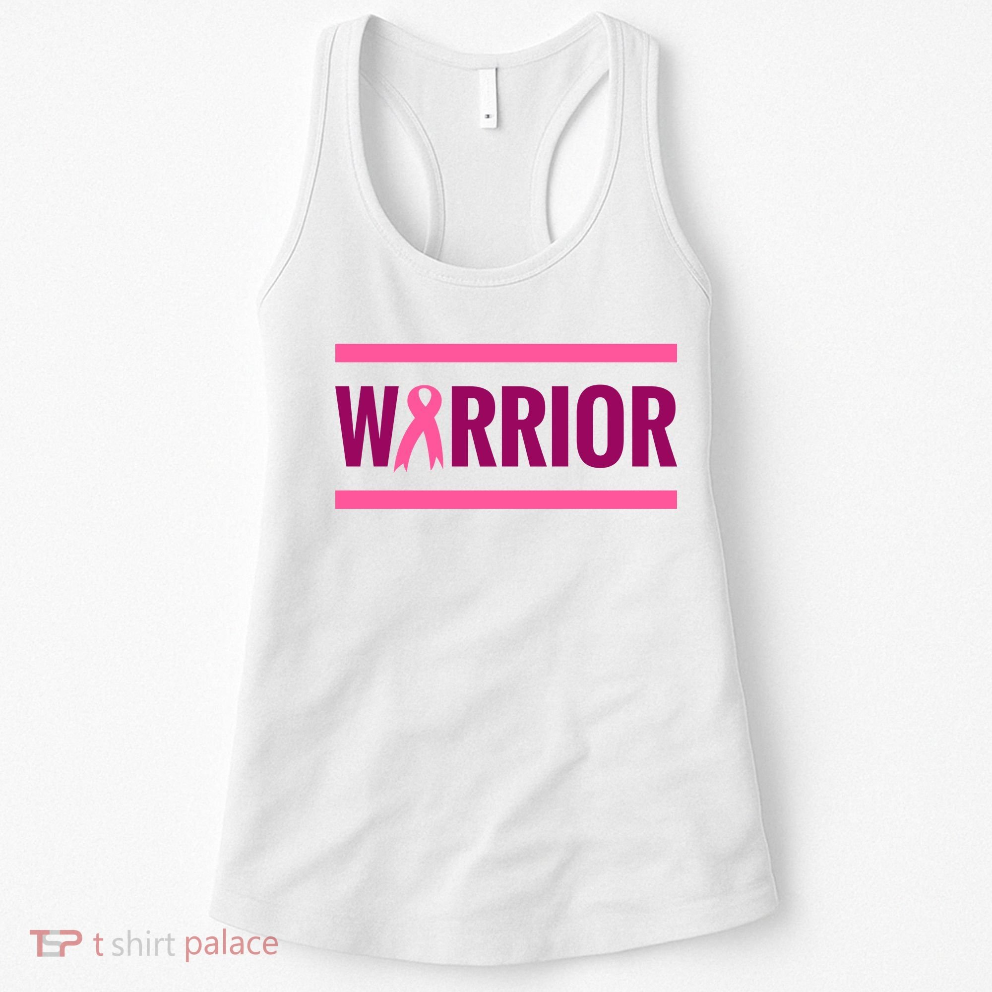 Warrior Breast Cancer Ribbon Women's Tank Top