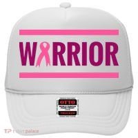 Warrior Breast Cancer Ribbon Hat thumb 0