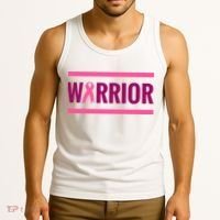 Warrior Breast Cancer Ribbon Tank Top thumb 3