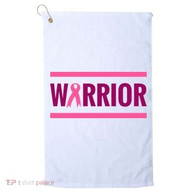Warrior Breast Cancer Ribbon Golf Towel