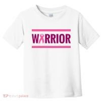 Warrior Breast Cancer Ribbon Toddler T-Shirt thumb 0
