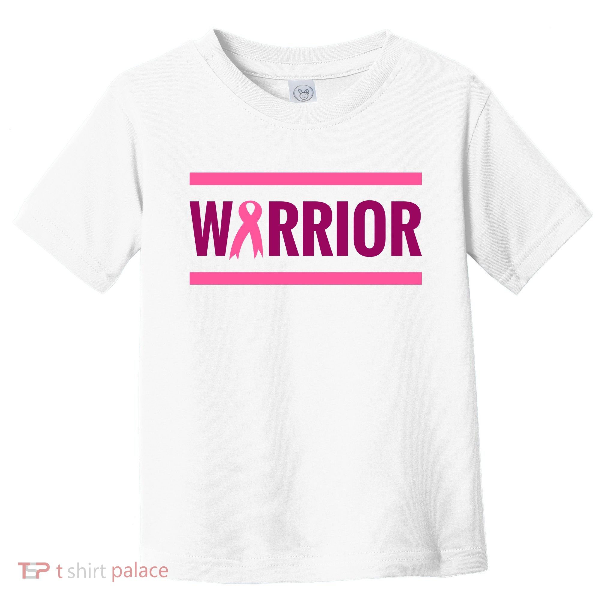 Warrior Breast Cancer Ribbon Toddler T-Shirt