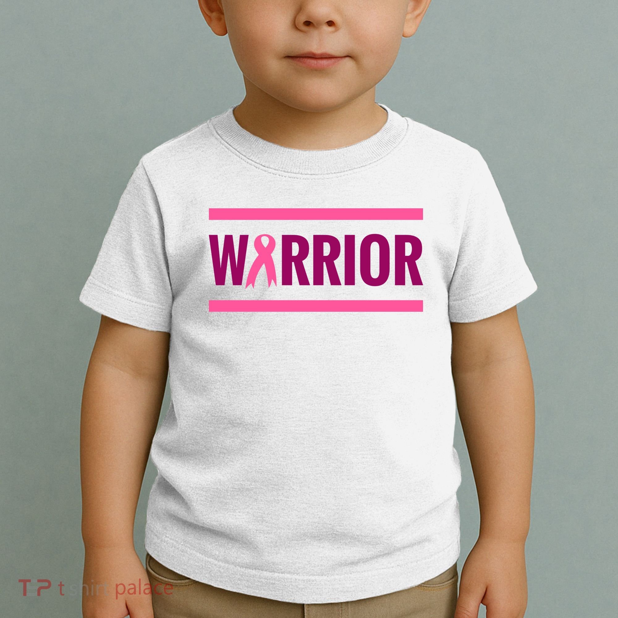 Warrior Breast Cancer Ribbon Toddler T-Shirt
