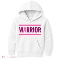 Warrior Breast Cancer Ribbon Kids Hoodie thumb 0