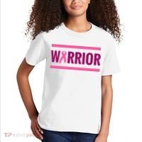 Warrior Breast Cancer Ribbon Kids T-Shirt thumb 2