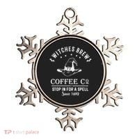 Witches Brew Coffee Co Halloween Stop For A Spell Since 1692 Ornament thumb 0