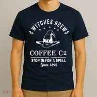 Witches Brew Coffee Co Halloween Stop For A Spell Since 1692 T-Shirt thumb 3