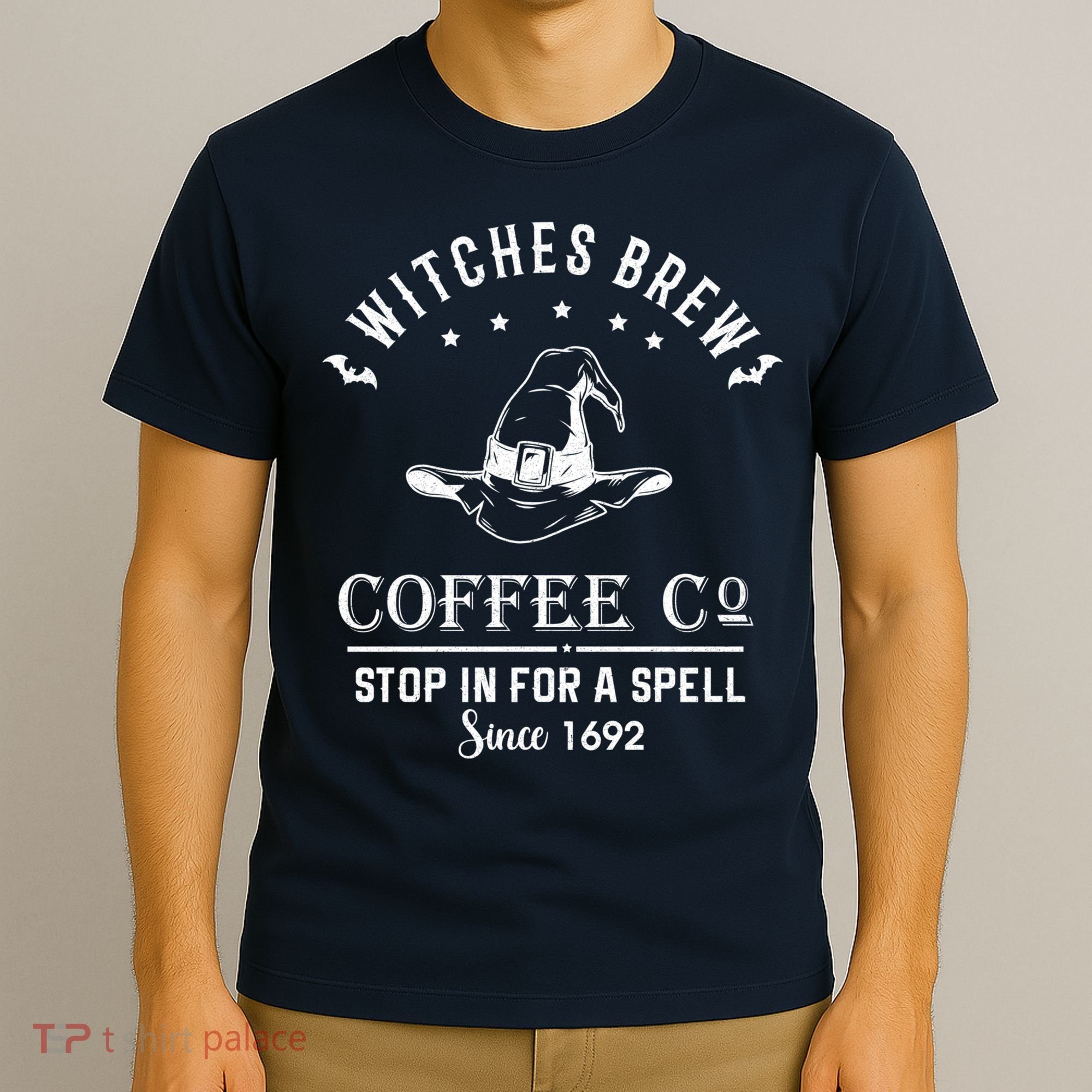 Witches Brew Coffee Co Halloween Stop For A Spell Since 1692 T-Shirt