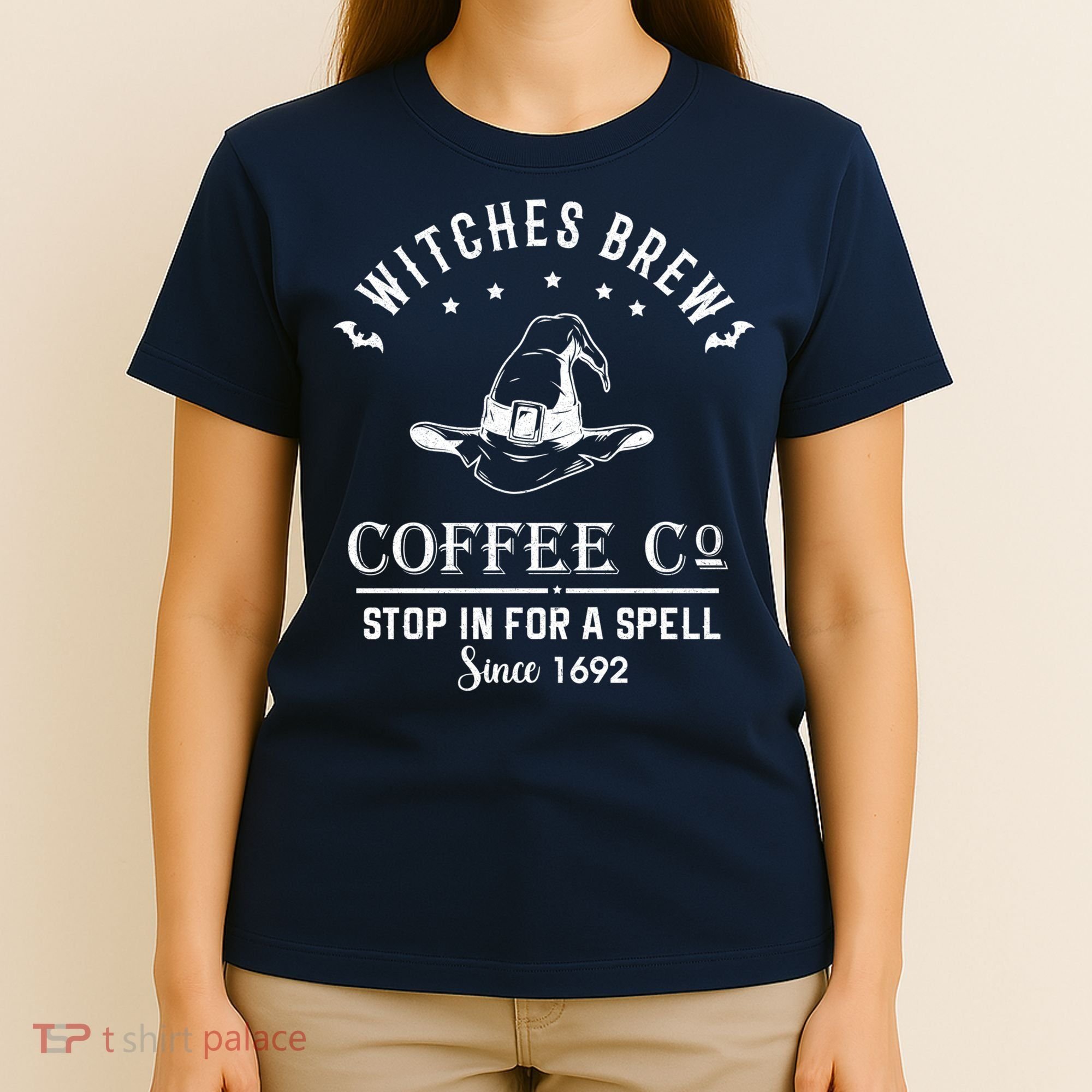 Witches Brew Coffee Co Halloween Stop For A Spell Since 1692 T-Shirt