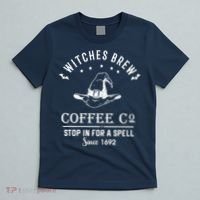 Witches Brew Coffee Co Halloween Stop For A Spell Since 1692 T-Shirt thumb 5
