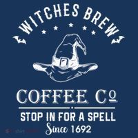 Witches Brew Coffee Co Halloween Stop For A Spell Since 1692 Women's Hoodie thumb 2