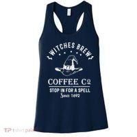 Witches Brew Coffee Co Halloween Stop For A Spell Since 1692 Women's Tank Top thumb 0
