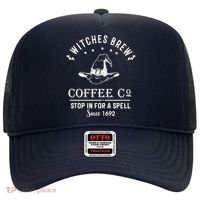 Witches Brew Coffee Co Halloween Stop For A Spell Since 1692 Hat thumb 0