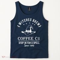 Witches Brew Coffee Co Halloween Stop For A Spell Since 1692 Tank Top thumb 2