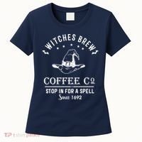 Witches Brew Coffee Co Halloween Stop For A Spell Since 1692 Women's T-Shirt thumb 0