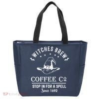Witches Brew Coffee Co Halloween Stop For A Spell Since 1692 Tote Bag thumb 0