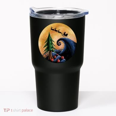 Work Before Christmas Santa's Art Wave Tumbler