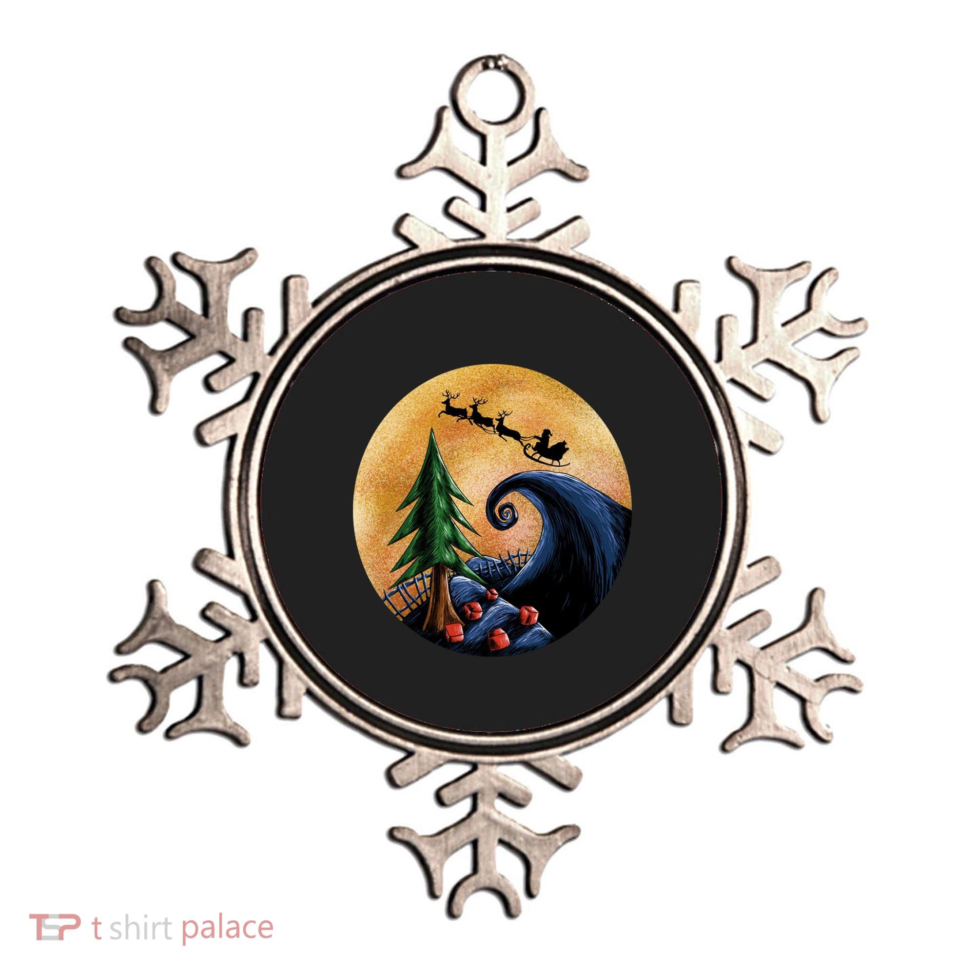 Work Before Christmas Santa's Art Wave Ornament