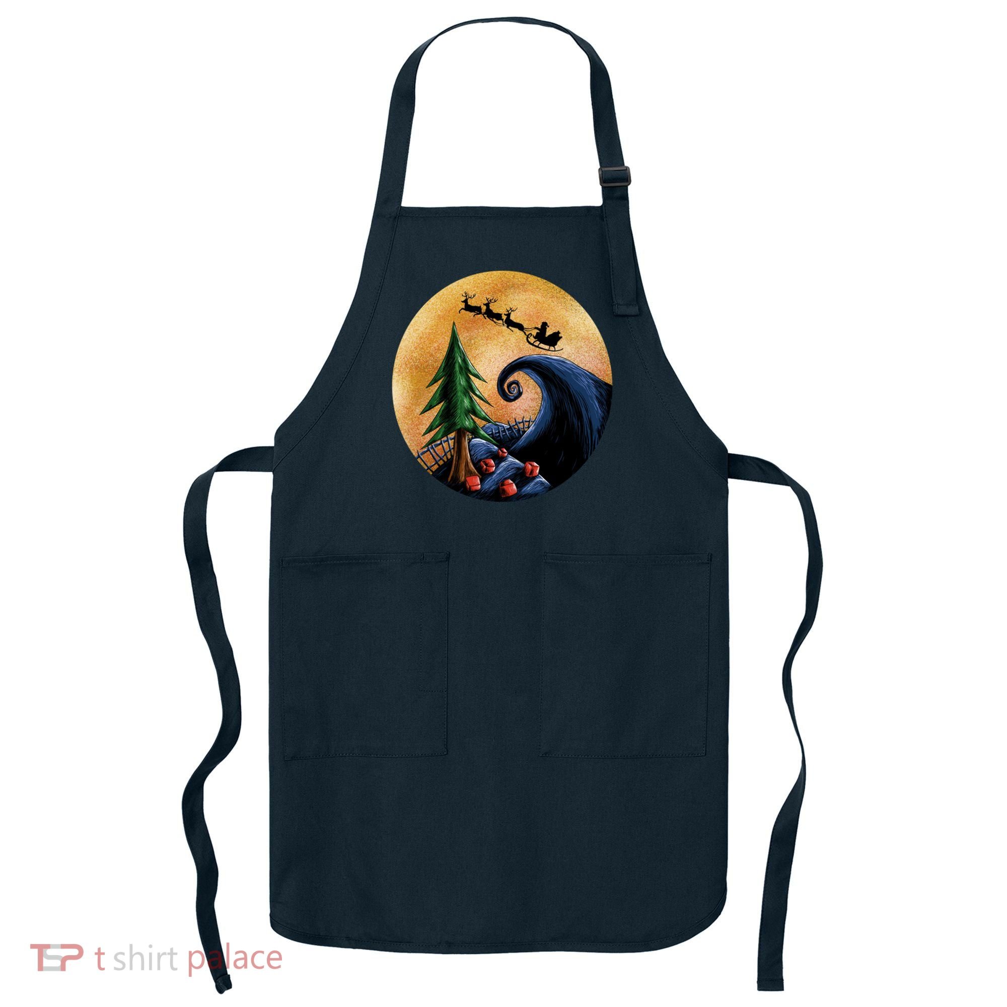 Work Before Christmas Santa's Art Wave Apron