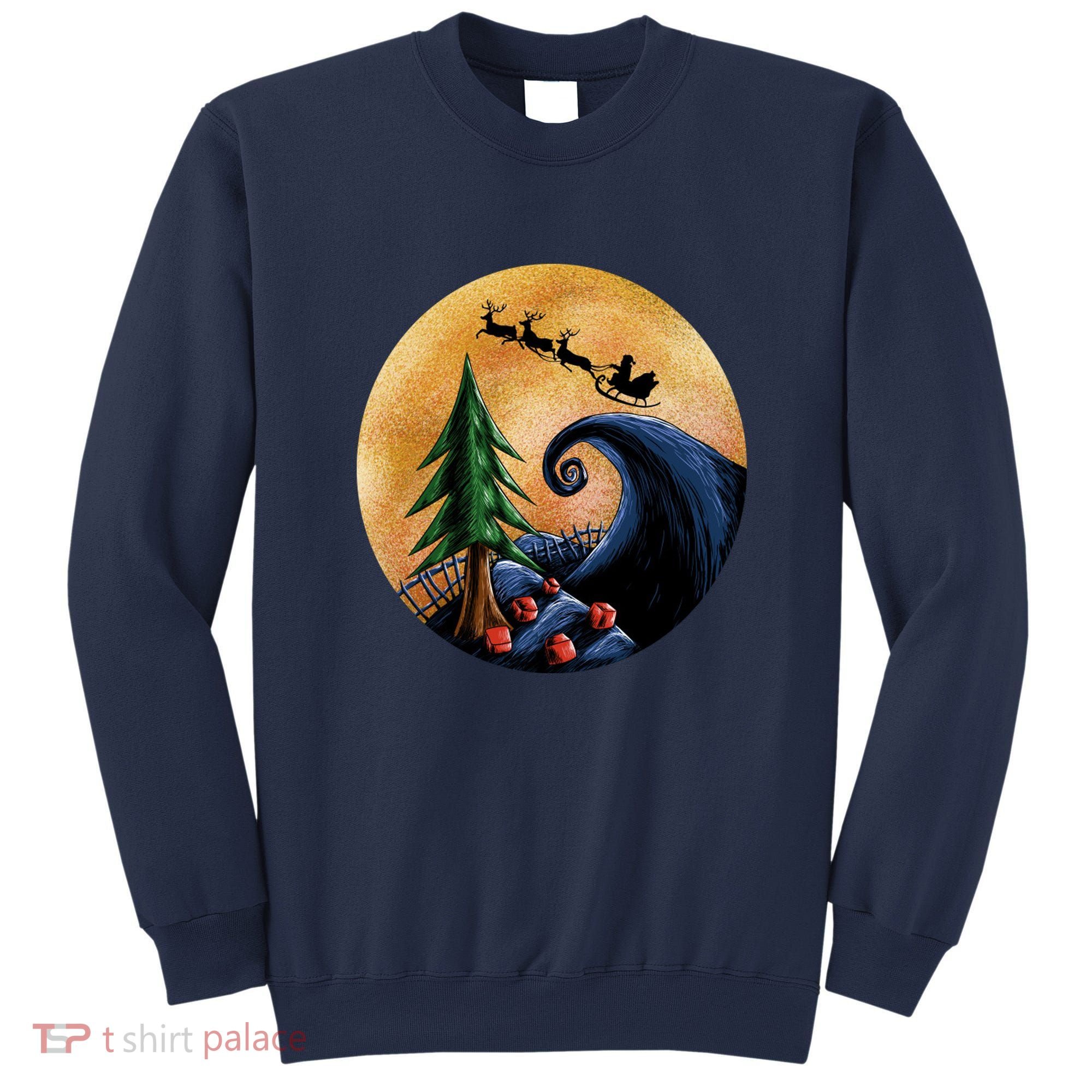 Work Before Christmas Santa's Art Wave Sweatshirt