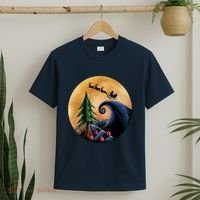 Work Before Christmas Santa's Art Wave T-Shirt thumb 2
