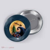 Work Before Christmas Santa's Art Wave Button thumb 0