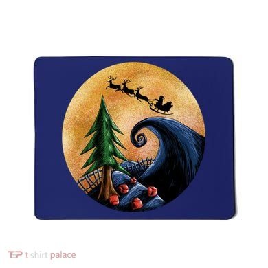 Work Before Christmas Santa's Art Wave Mousepad