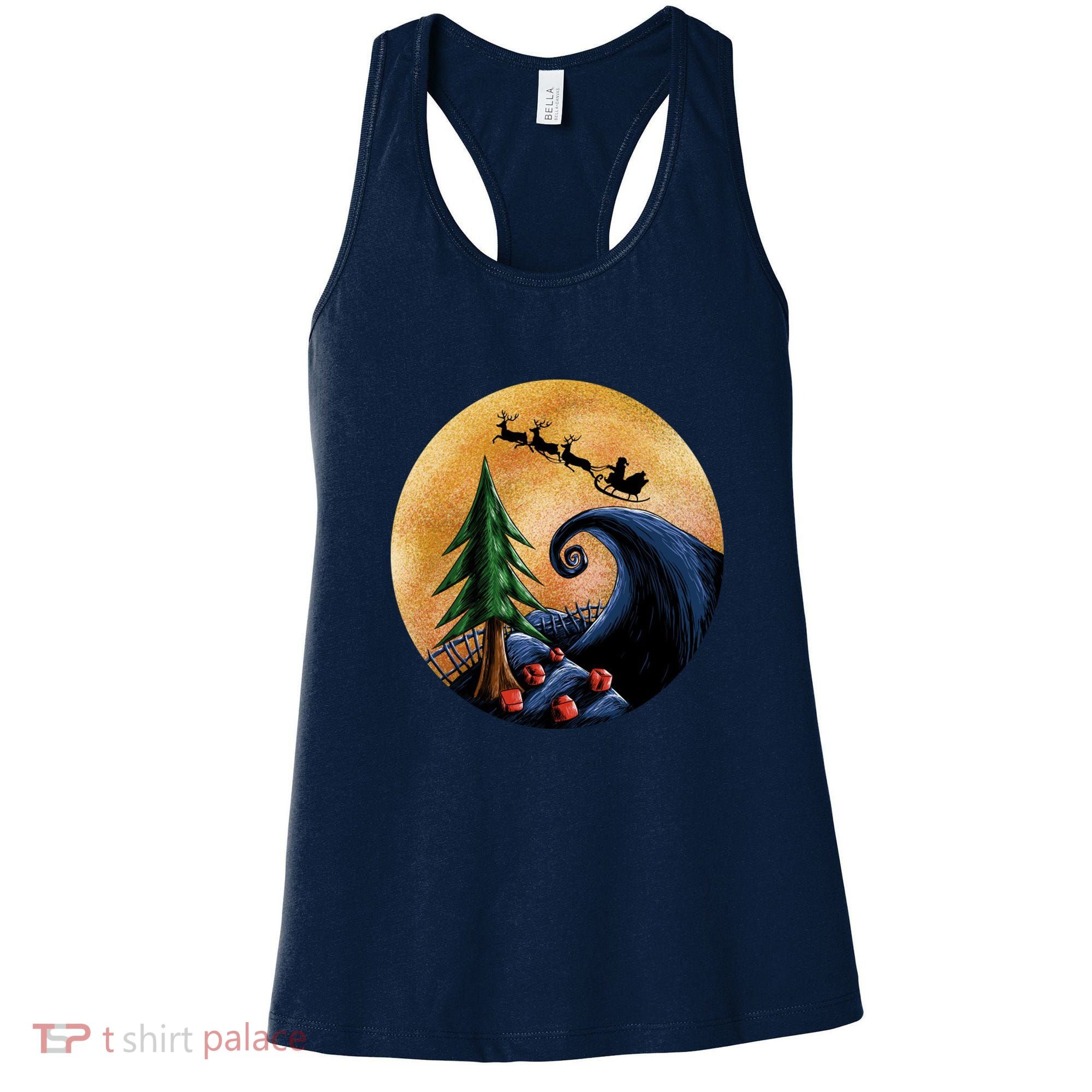 Work Before Christmas Santa's Art Wave Women's Tank Top