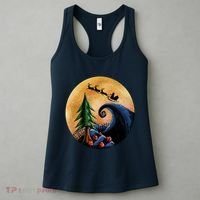 Work Before Christmas Santa's Art Wave Women's Tank Top thumb 3