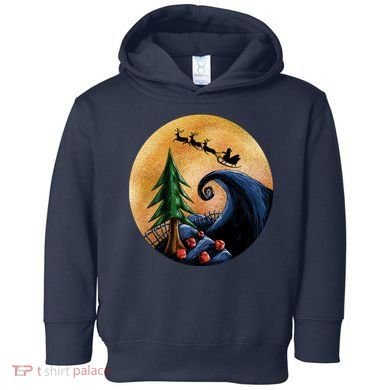 Work Before Christmas Santa's Art Wave Toddler Hoodie