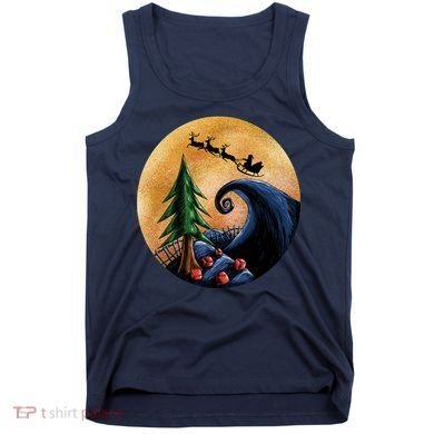 Work Before Christmas Santa's Art Wave Tank Top