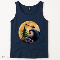 Work Before Christmas Santa's Art Wave Tank Top thumb 2