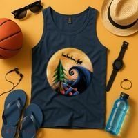 Work Before Christmas Santa's Art Wave Tank Top thumb 4
