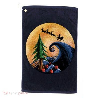 Work Before Christmas Santa's Art Wave Golf Towel