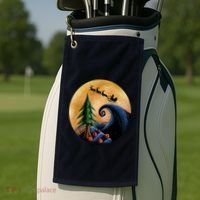 Work Before Christmas Santa's Art Wave Golf Towel thumb 2